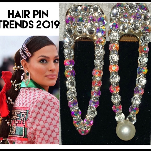 Crystals Multi-Pearl-Gold Base Accessories - FASHION TRENDS HAIR/SEXY HAIR CLIP CRYSTALS/METAL
